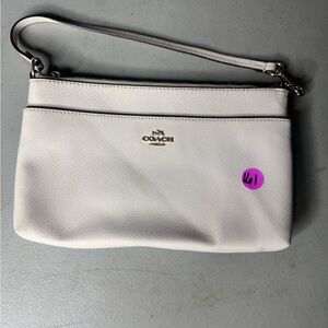 Coach Wristlet White